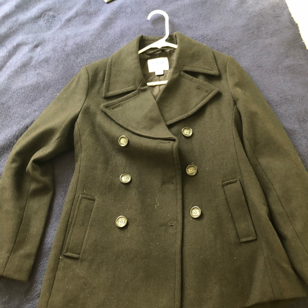 Black pea coat